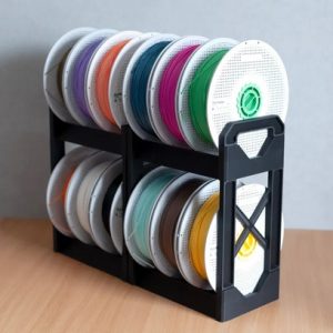 Modularny Regał na Szpule Filamentu w Pionie